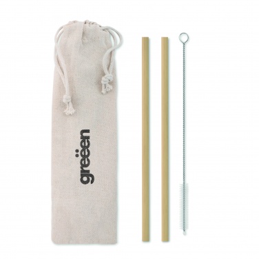 Logotrade promotional giveaway image of: Bamboo Straw w/brush in pouch